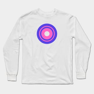 pink purple round shape illustration Long Sleeve T-Shirt